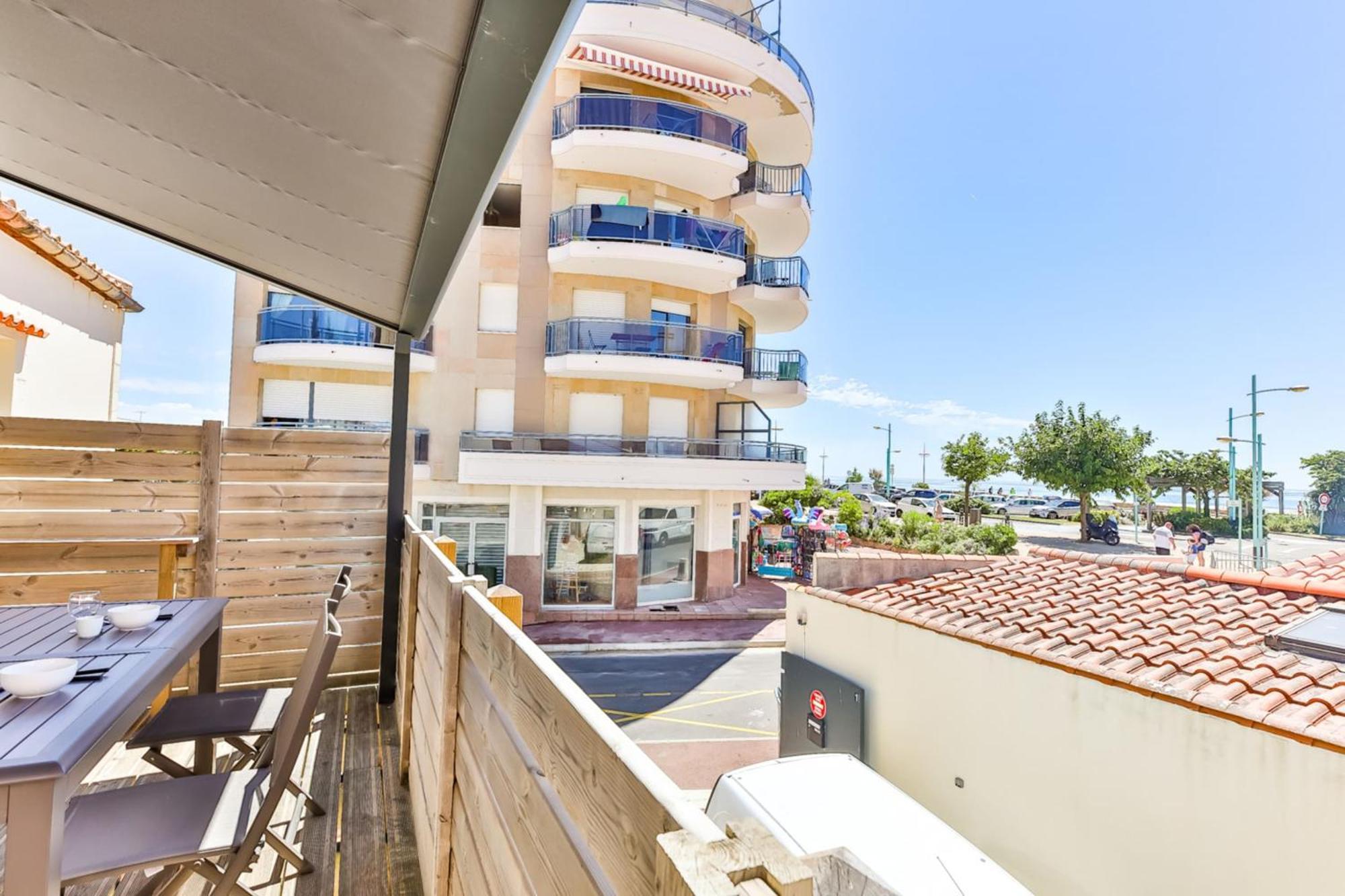 Cote Plage - Vue Mer - Terrasse Сен-Жан-де-Мон Екстериор снимка